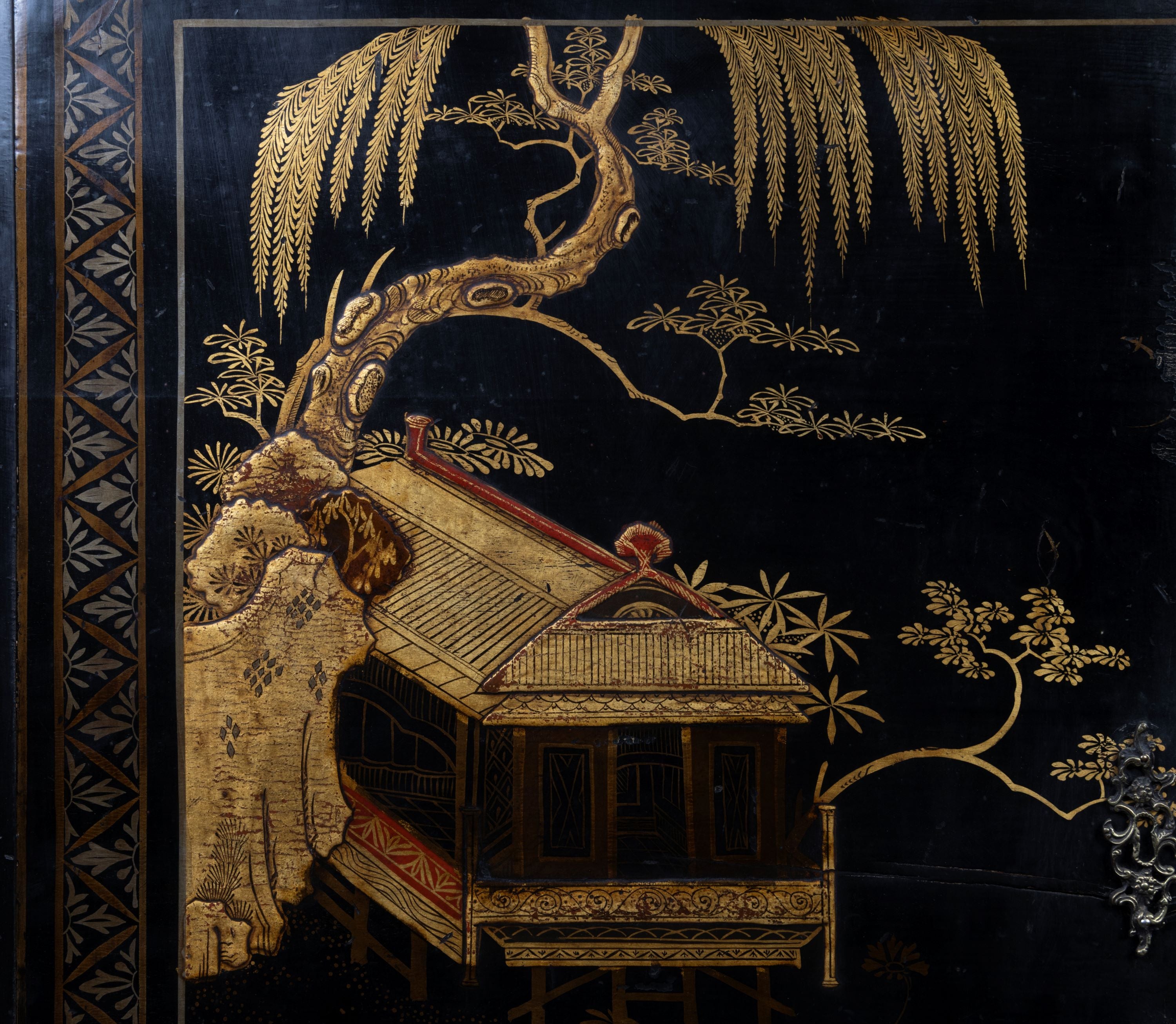 A Chinoiserie Cabinet on Stand (GS. 452)