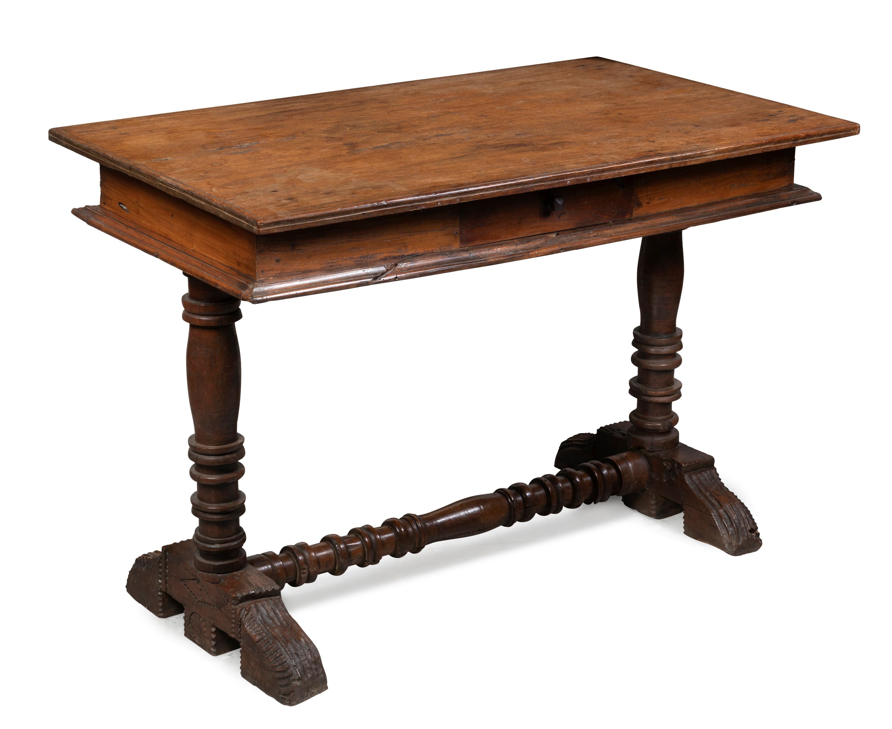 An Antique 19th Century Continental Walnut Desk