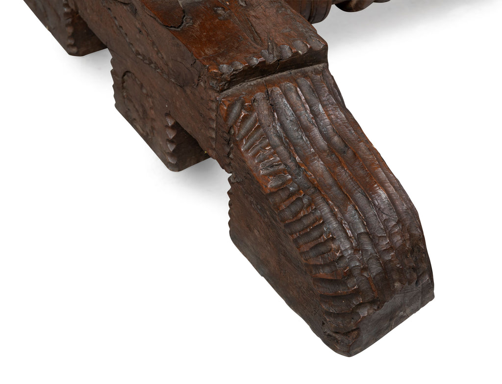 An Antique 19th Century Continental Walnut Desk