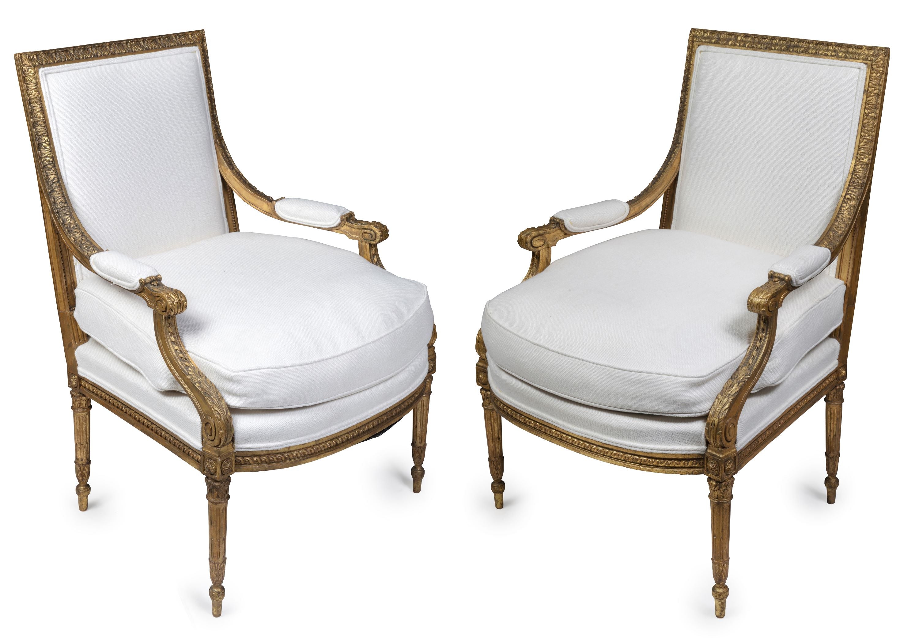 A Pair of Louis XVI Fauteuil Meublants (GS. 449)