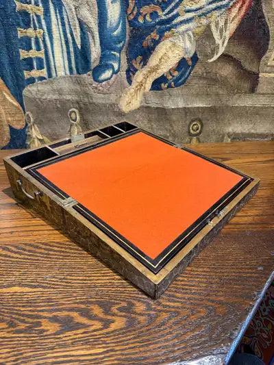An Antique Chinese Export Lacquer Travel Desk, 19th Century