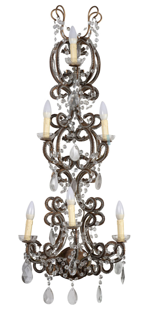 An Italian Beaded Wall Sconce, 19th Century