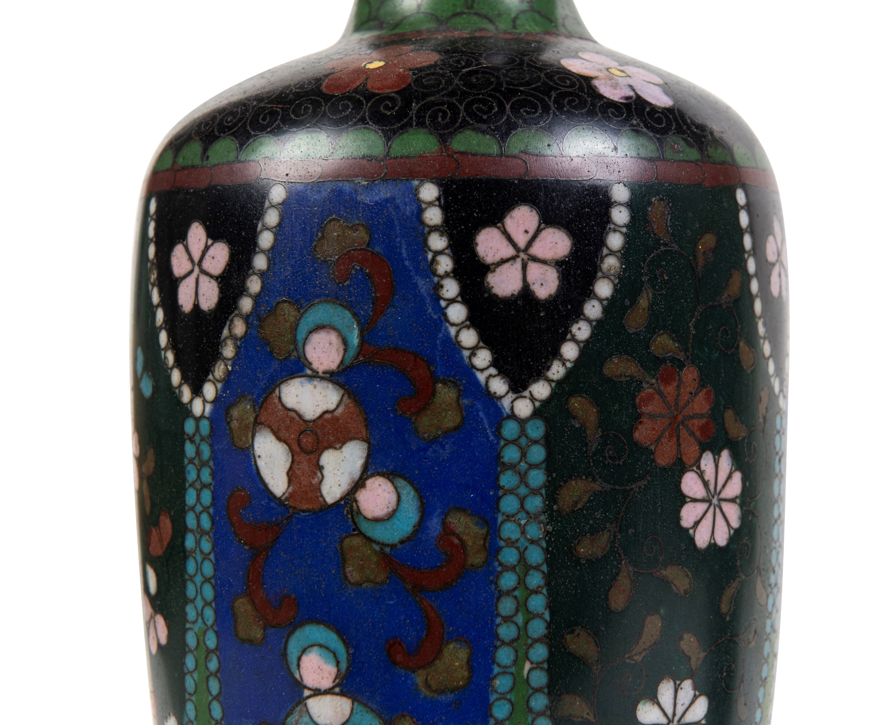 A Pair of Cloisonne Vases (GS. 448)