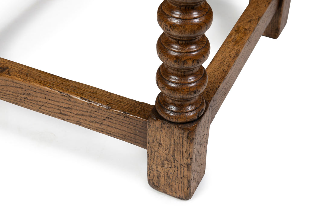 An Oak Bobbin Leg Bedside Tables in the Spanish Style