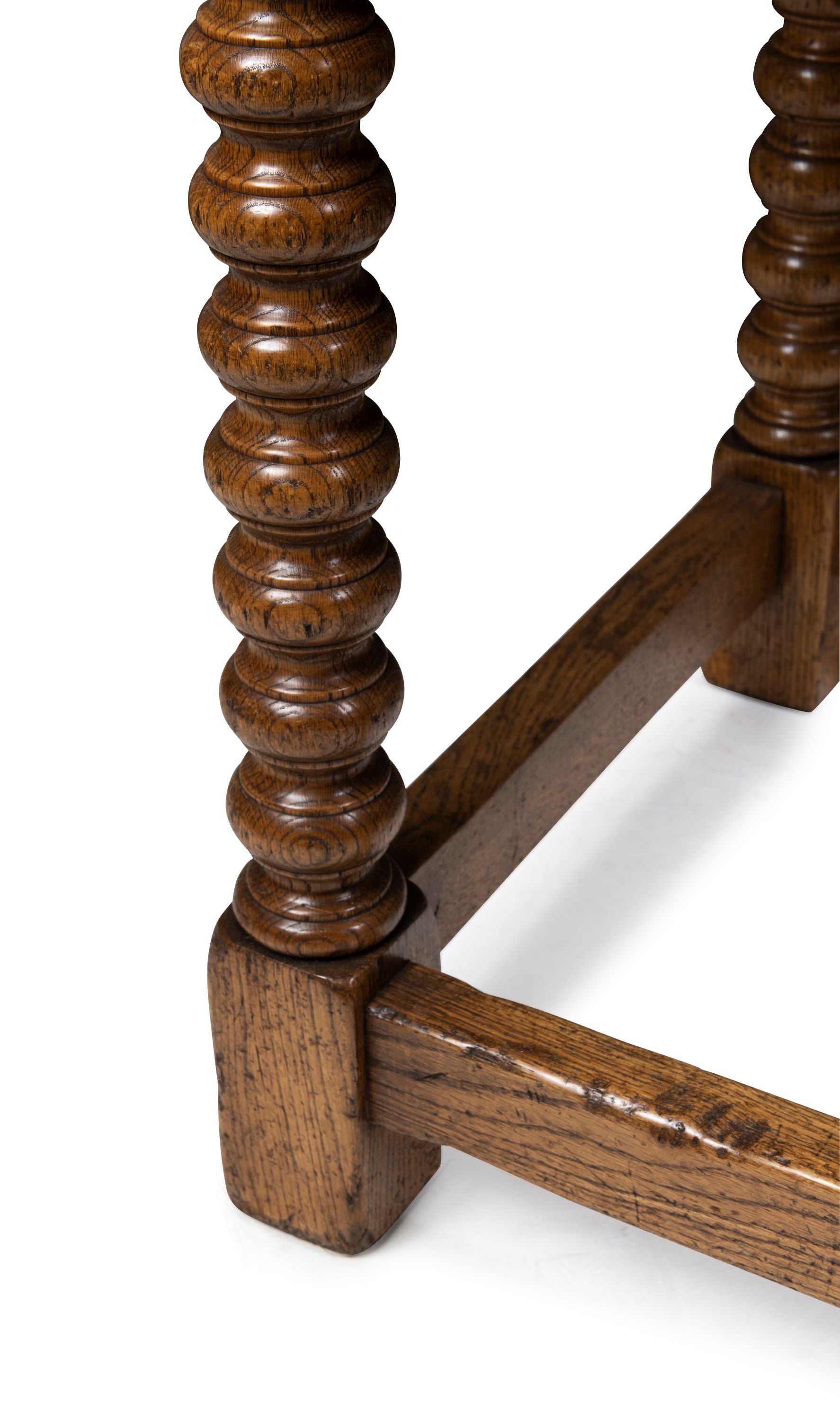 An Oak Bobbin Leg Bedside Tables in the Spanish Style