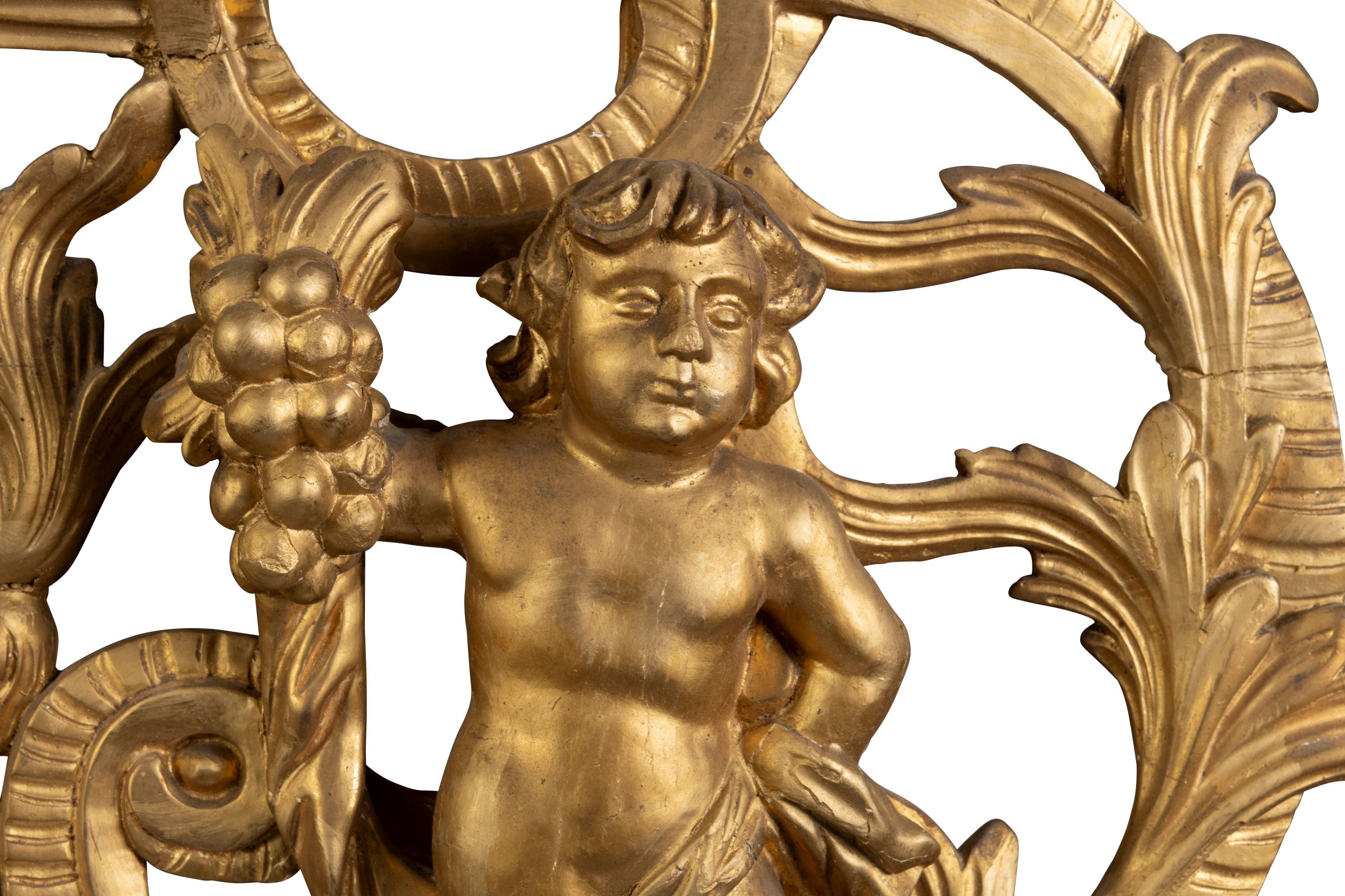 A Gilded Mirror with Three Cherubs (GS. 238)