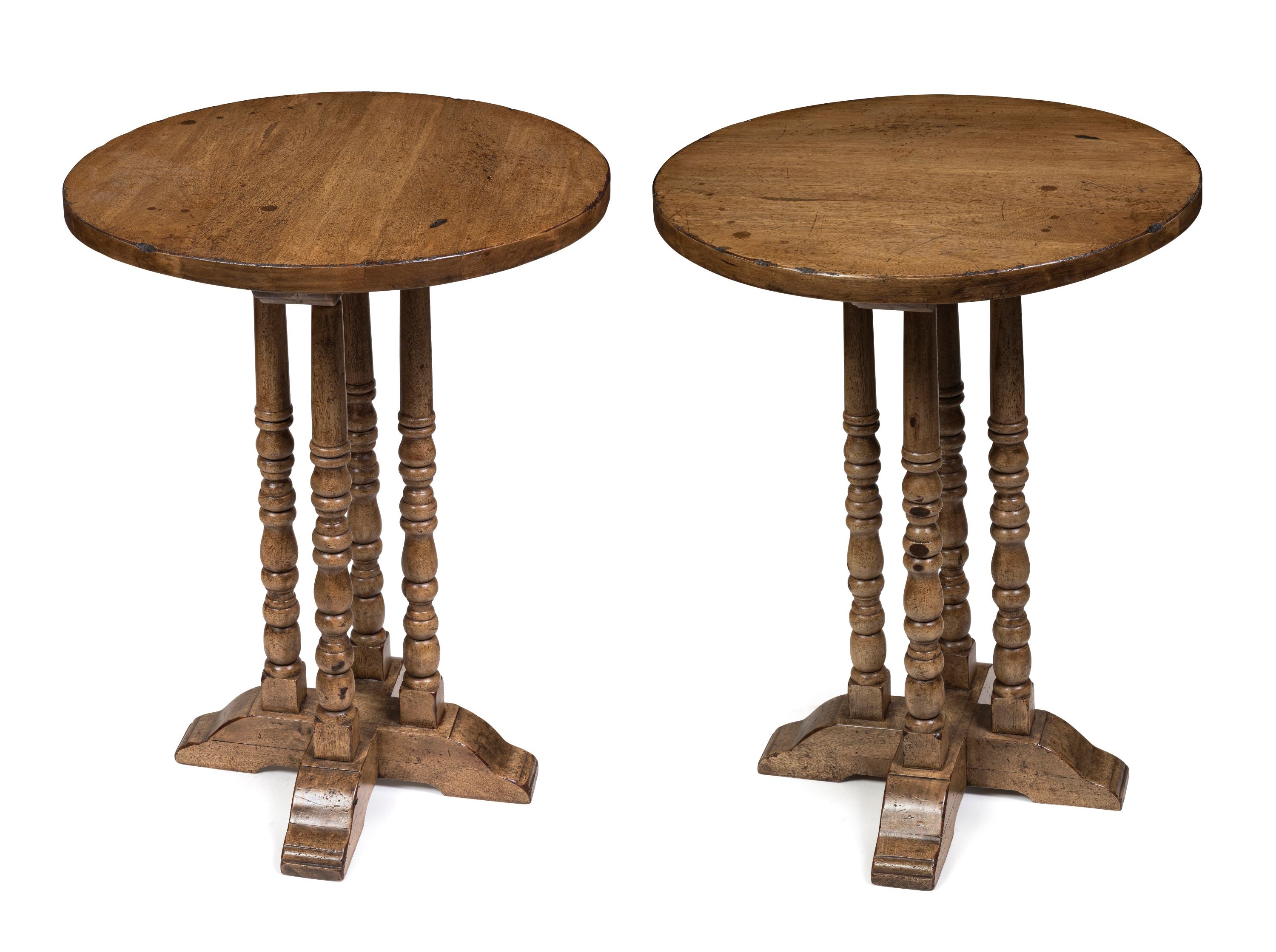 A Pair of Oak Wine Tables