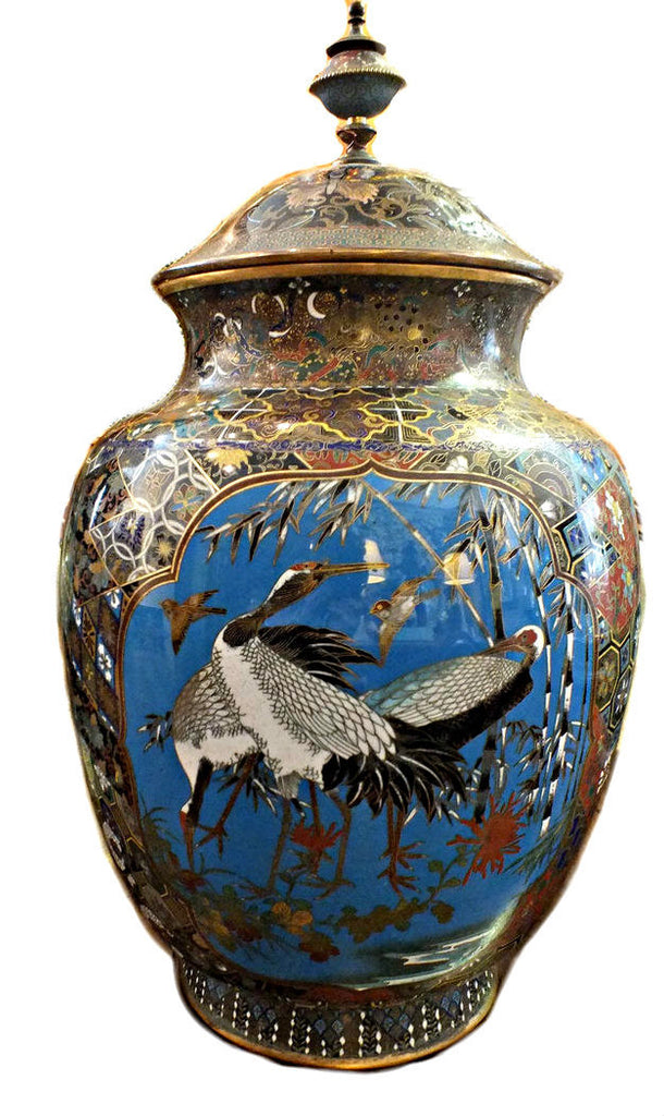 A 19th Century Cloisonne Enamel Lidded Jar