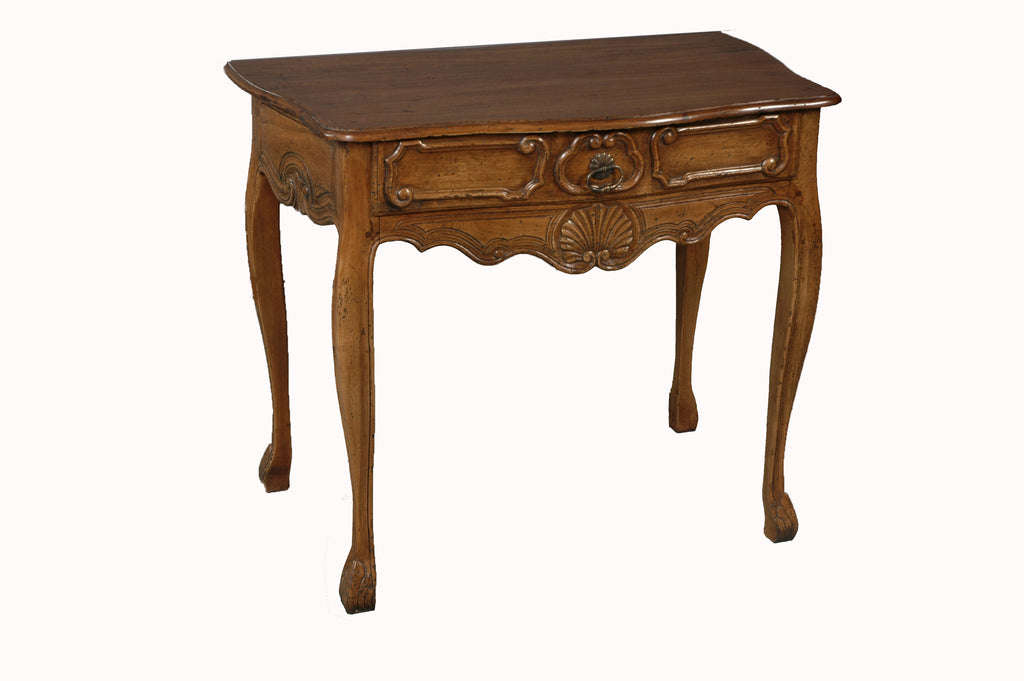 A Louis XV Style Walnut Side Table