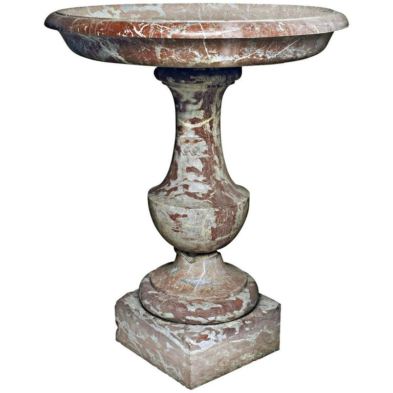 A French 17th Century Breche Marble Font