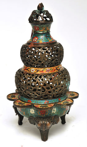A Chinese Cloisonne Censer