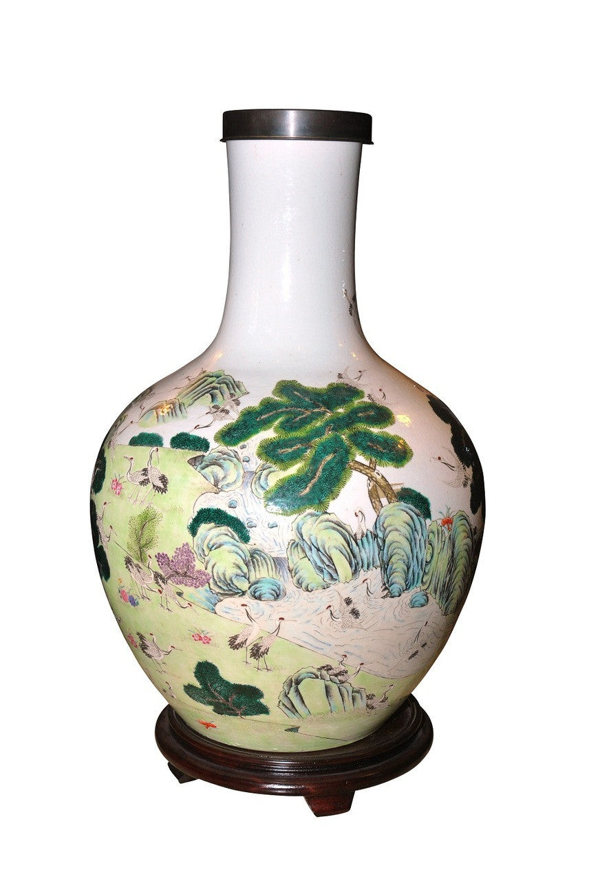 A Large Chinese Globular Vase