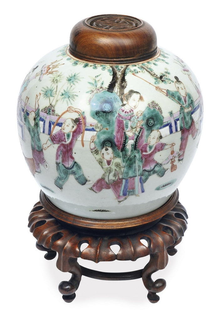 A Chinese Famille Rose Jar, Yongzheng Mark