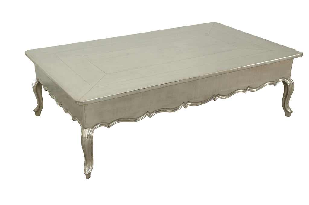 A Silver French Provincial Style Coffee Table