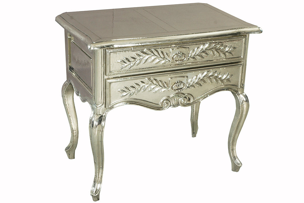 A Louis XV Style Silver Fern Motif Occasional Table