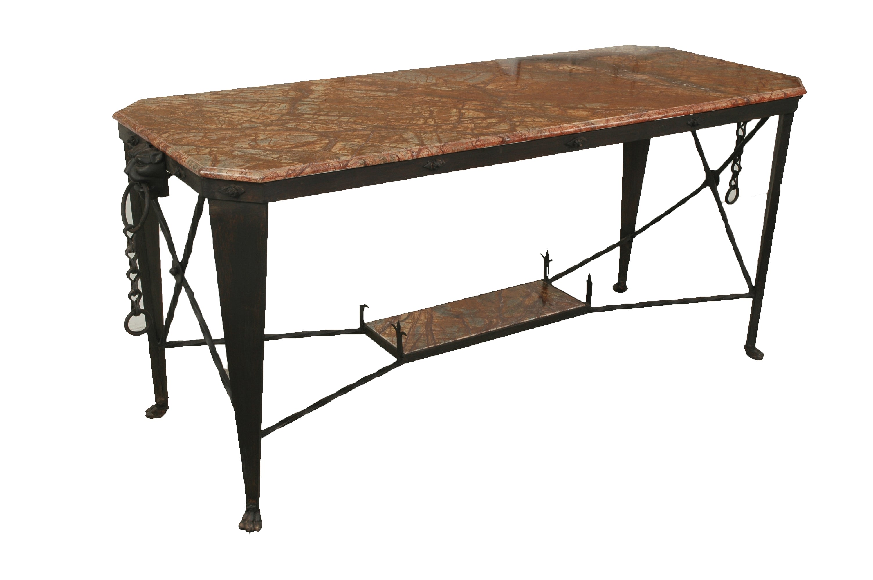 A Marble Top Directoire Style Console