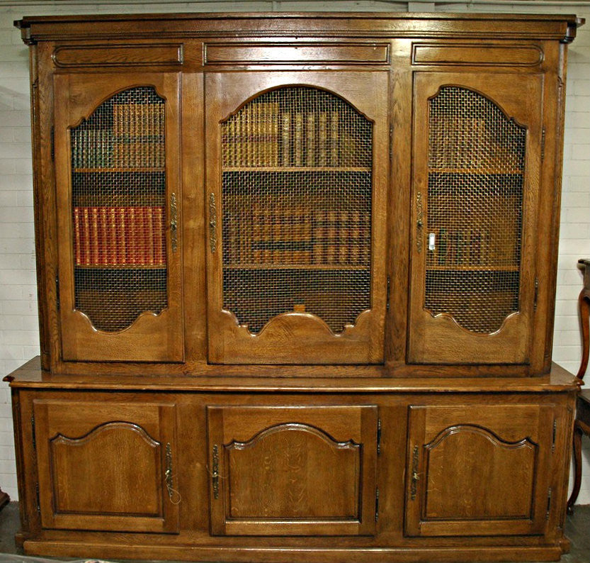 A Large 18th Century French Provincial Style Bookcase