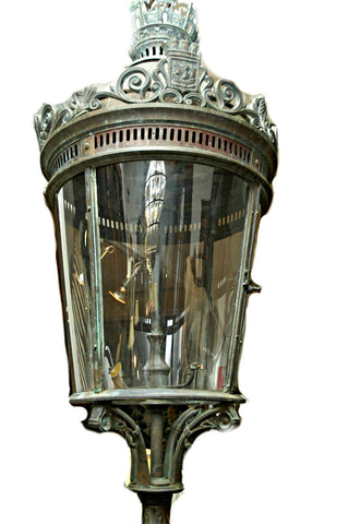 An Important Bronze Cast 19th Century Style Lantern