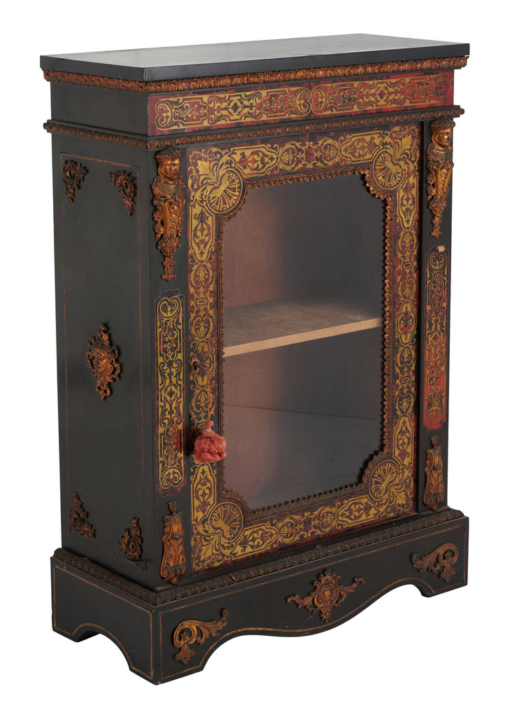 A Mid 19th Century Napoleon III Boulle Pier Cabinet