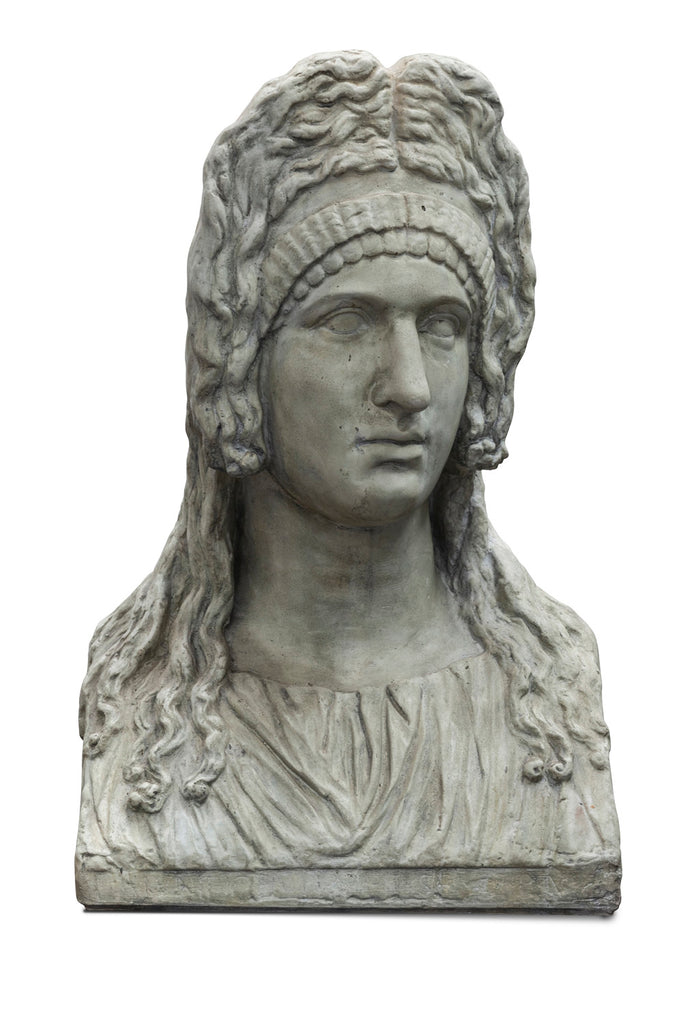 Stone Composite Bust of a Roman Flavian Lady
