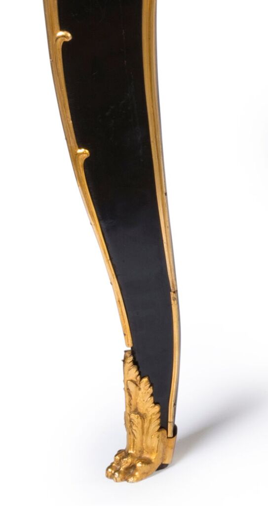 19th Century Black Lacquered and Ormolu Mounted Bureuplat