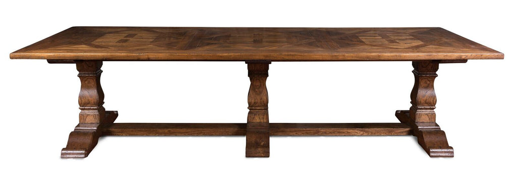 A French Provincial Style Oak Refectory Table