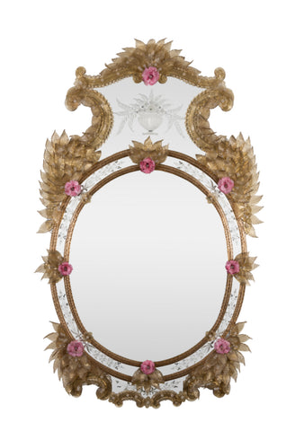 A Late 19th Century Rocco Style Venetian Mirror
