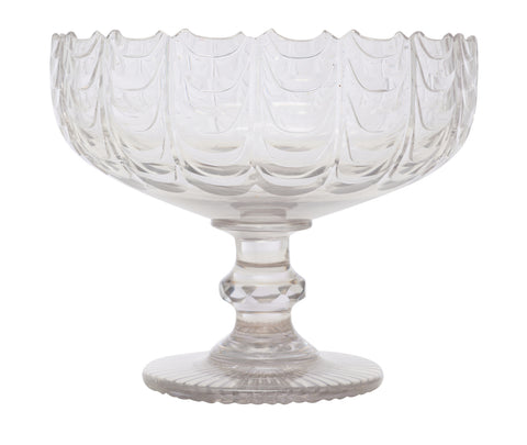 A Late 18th Century Crystal Bowl, Irish attributed to Waterford