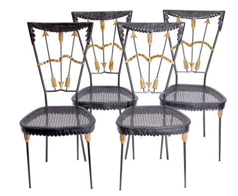 A Set of Four Italian Chairs by Tomaso Buzzi Circa 1940
