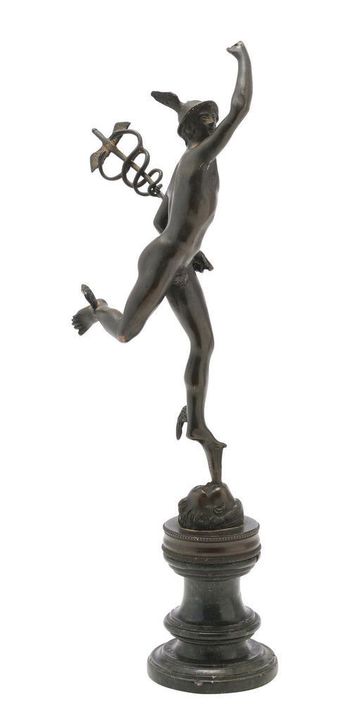 A 19th Century Patinated Bronze Figure of Mercury
