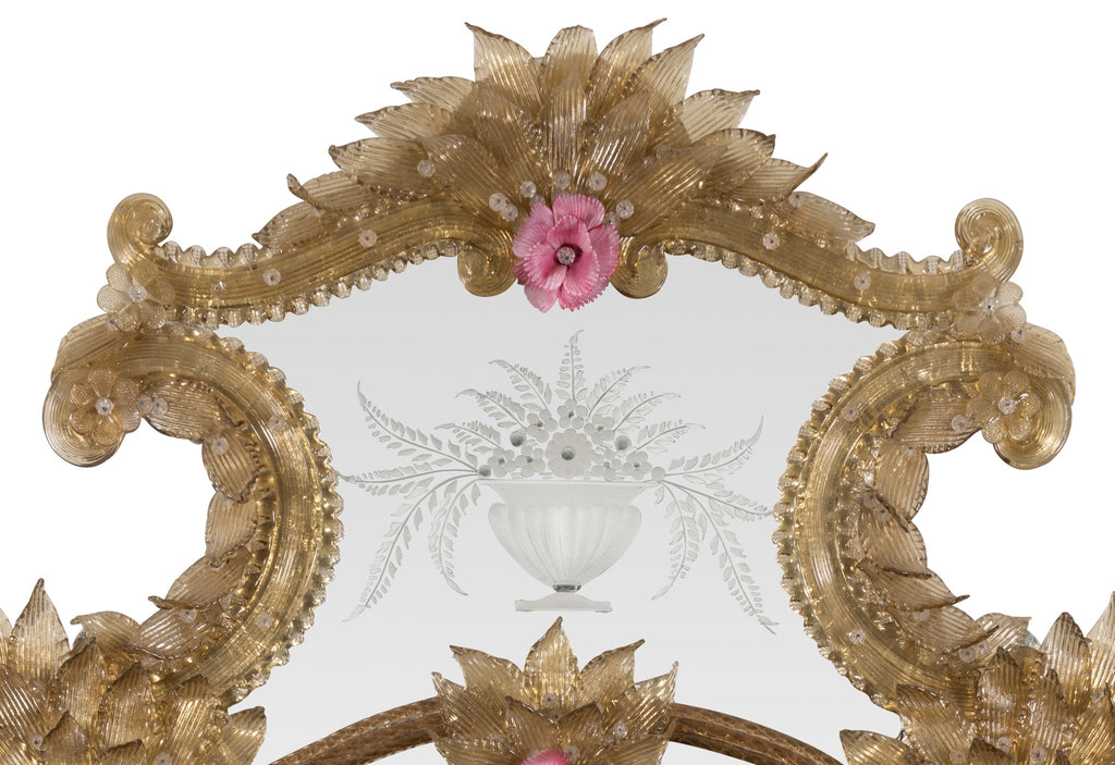 A Late 19th Century Rocco Style Venetian Mirror