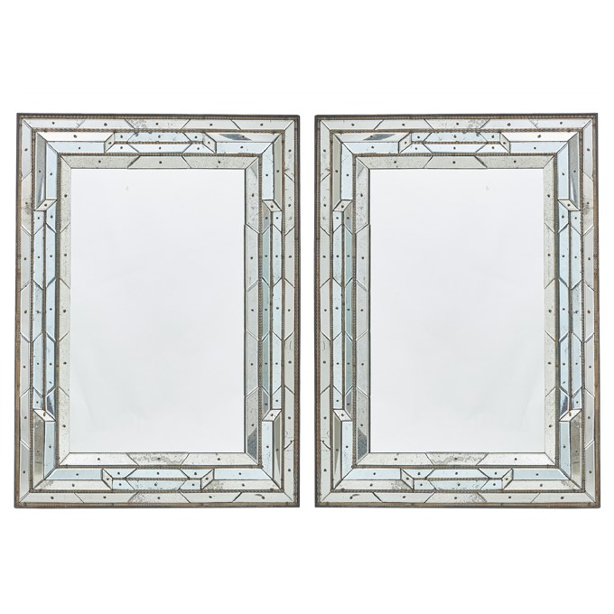 A Stunning Pair of Venetian Cushion Fronted Mirrors, circa 1840