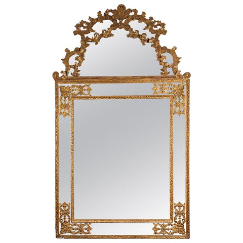 Early 19th Century French Gilt Louis XV Style Mirror